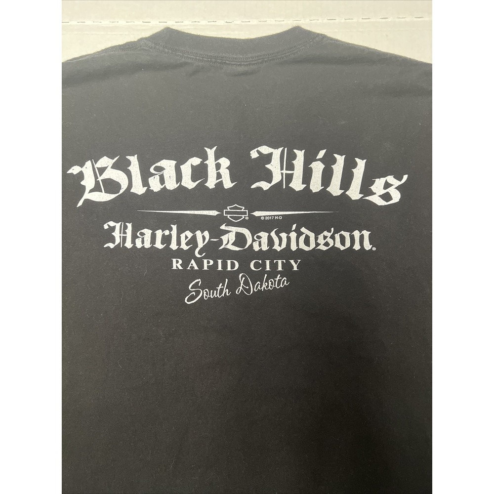 Harley Davidson T Shirt Men's XL 78th Annual Sturgis 2018 Bold Print Two Sides - Picture 10 of 11